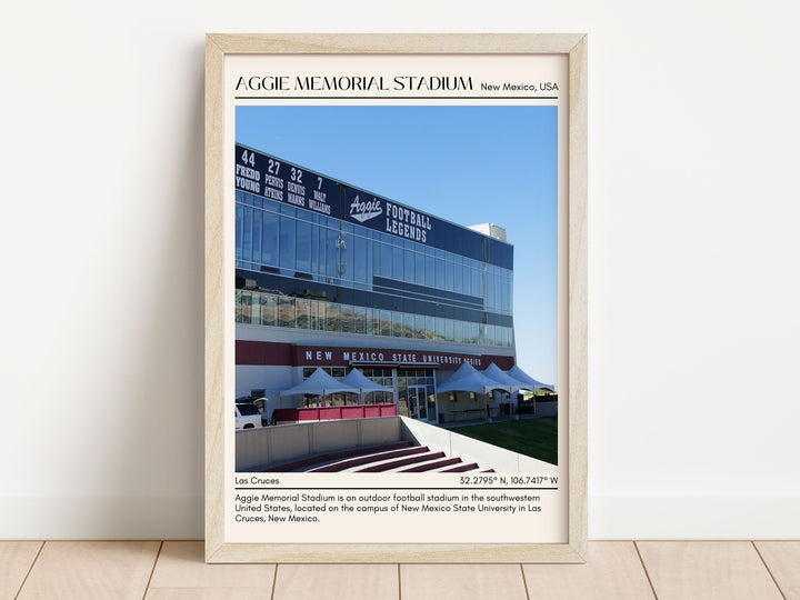 Aggie Memorial Stadium  Football Minimal Wall Art