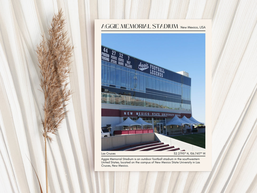 Aggie Memorial Stadium  Football Minimal Wall Art