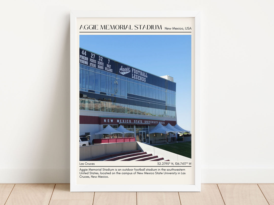 Aggie Memorial Stadium  Football Minimal Wall Art