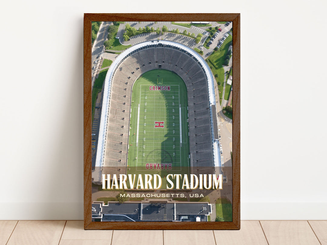 Harvard Stadium Football  Wall Art