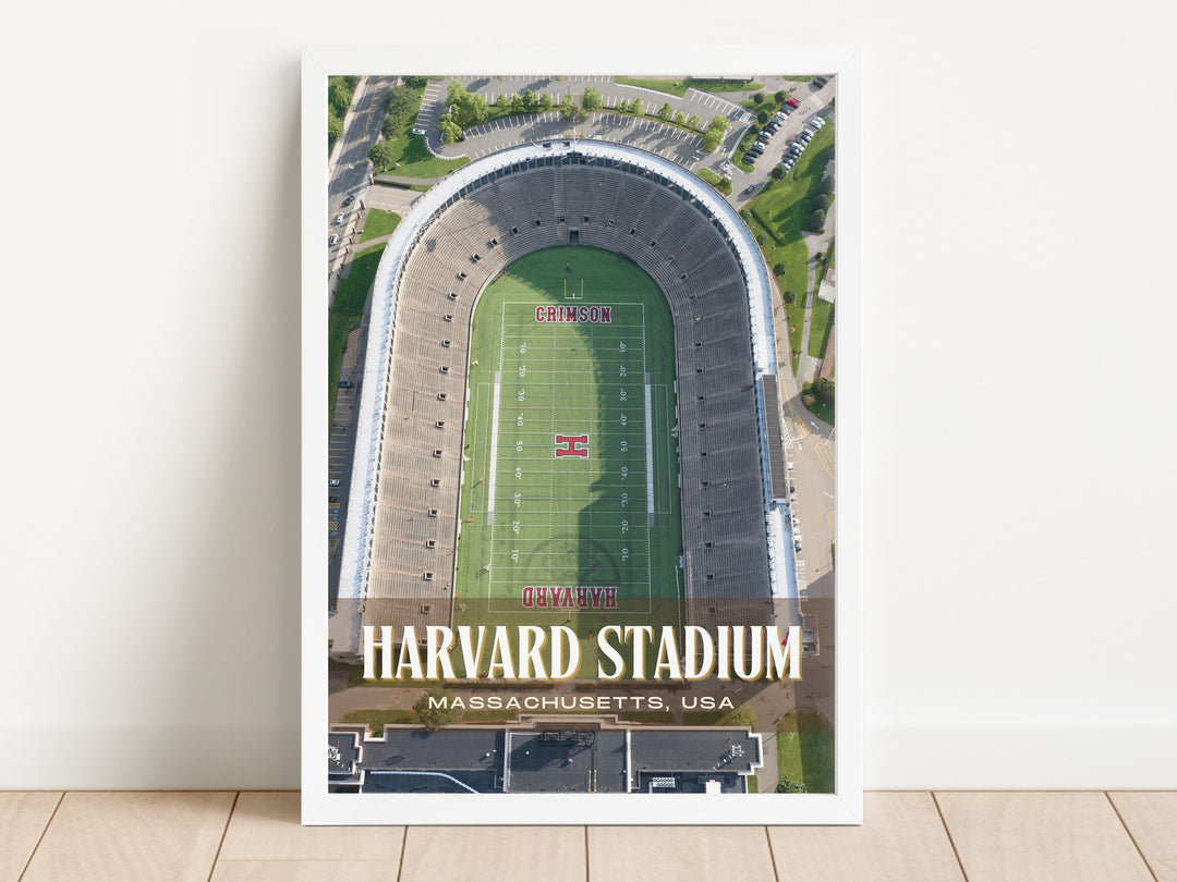 Harvard Stadium Football  Wall Art