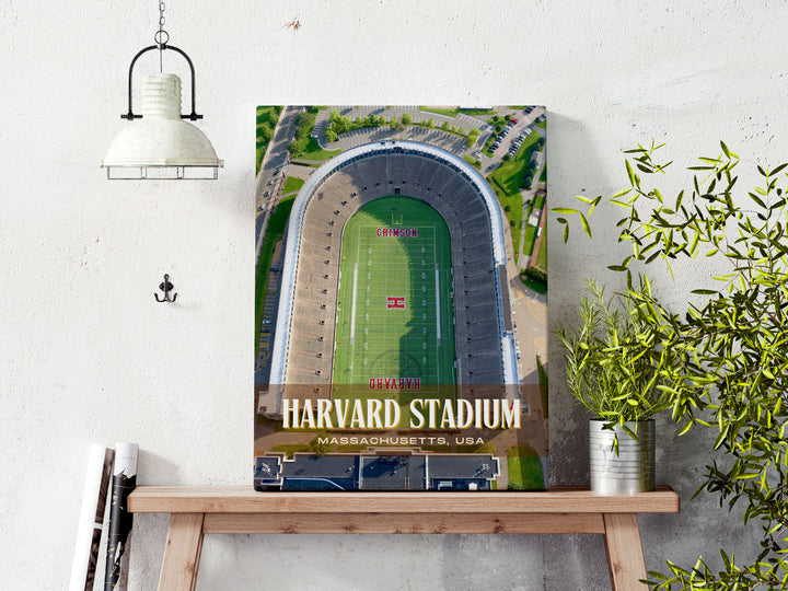 Harvard Stadium Football  Wall Art