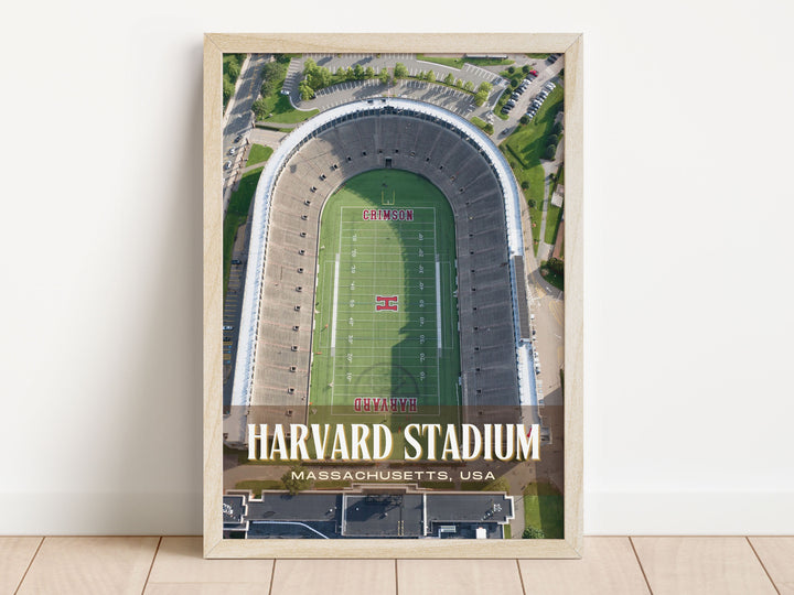 Harvard Stadium Football  Wall Art