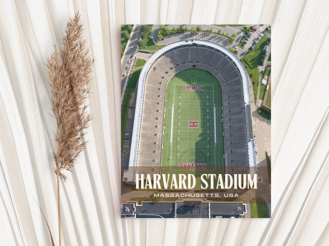 Harvard Stadium Football  Wall Art