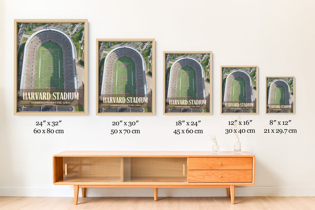 Harvard Stadium Football  Wall Art