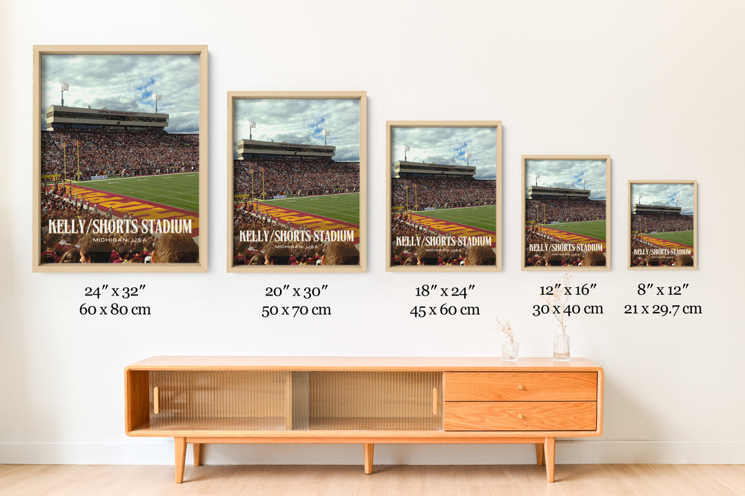 Kelly/Shorts Stadium Football  Wall Art