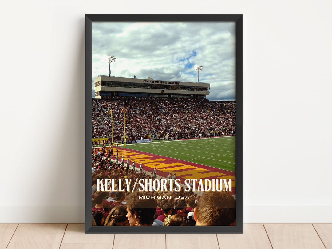 Kelly/Shorts Stadium Football  Wall Art