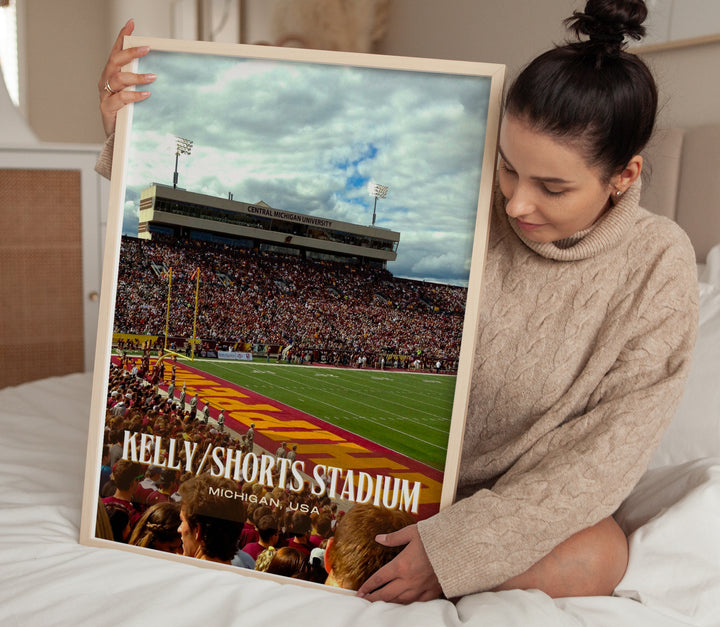 Kelly/Shorts Stadium Football  Wall Art