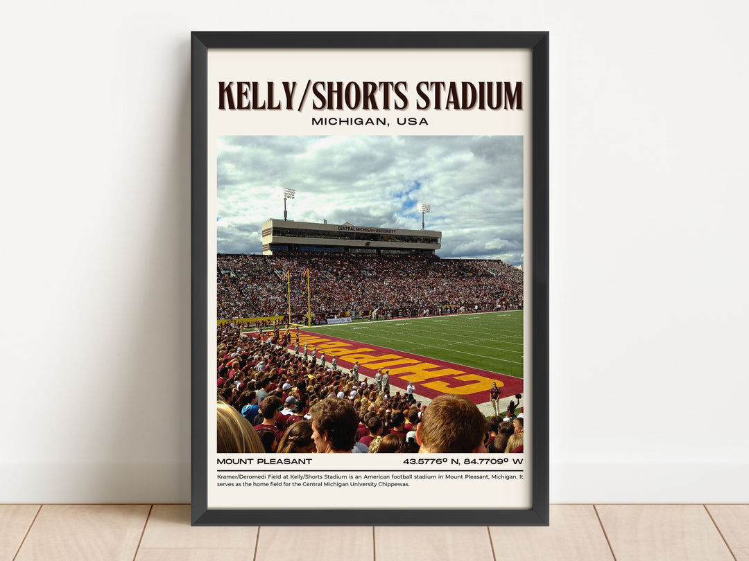 Kelly/Shorts Stadium Football Retro Wall Art