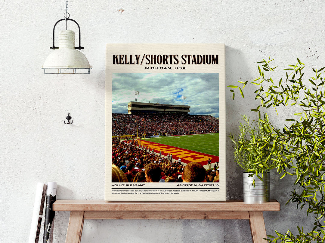 Kelly/Shorts Stadium Football Retro Wall Art