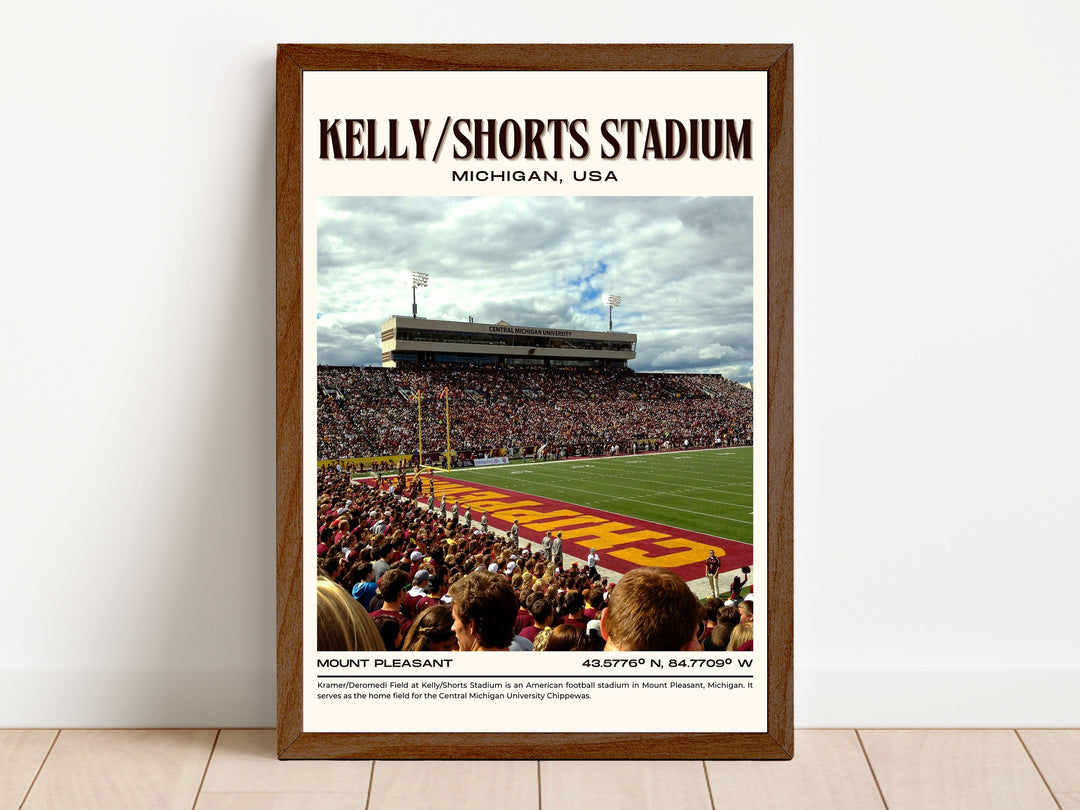 Kelly/Shorts Stadium Football Retro Wall Art