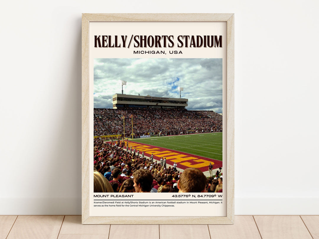 Kelly/Shorts Stadium Football Retro Wall Art