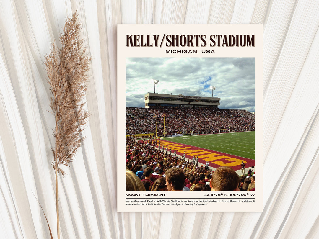 Kelly/Shorts Stadium Football Retro Wall Art