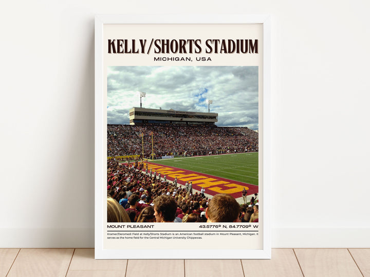 Kelly/Shorts Stadium Football Retro Wall Art