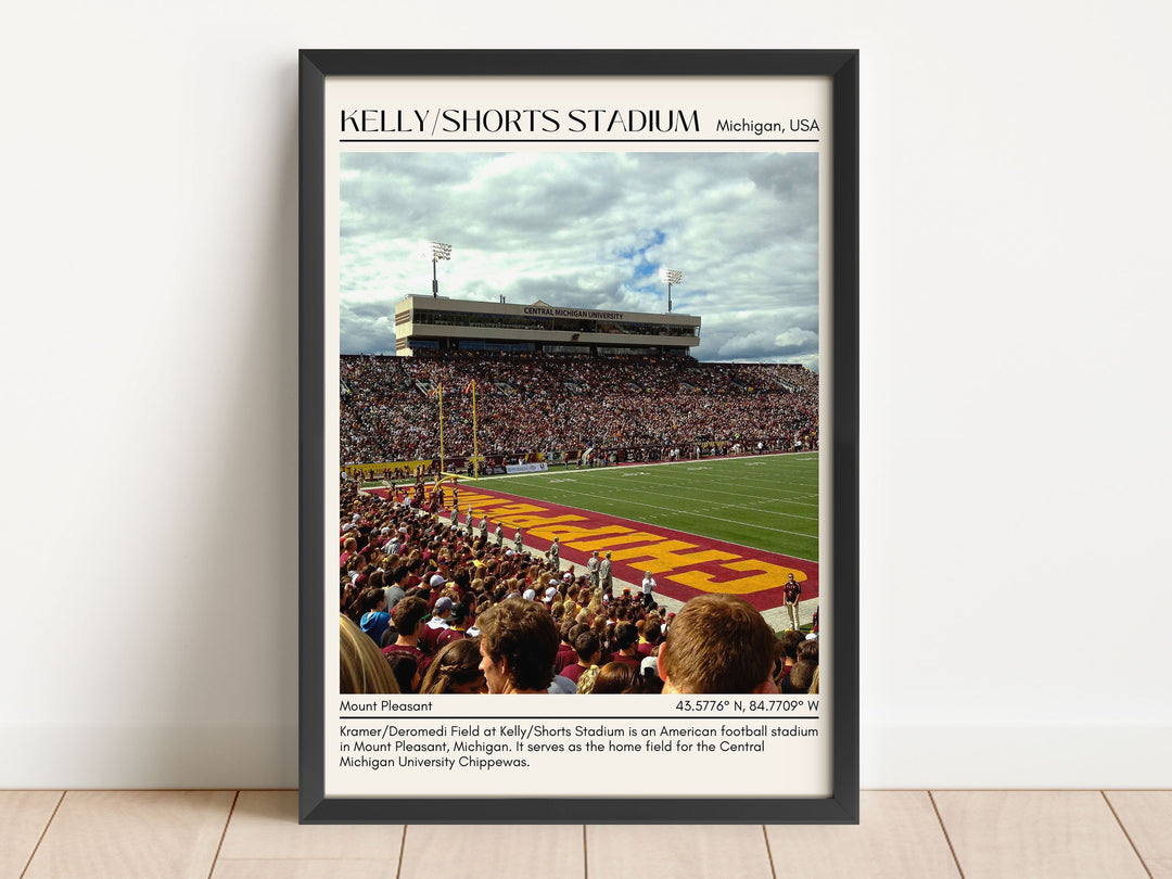 Kelly/Shorts Stadium Football Minimal Wall Art