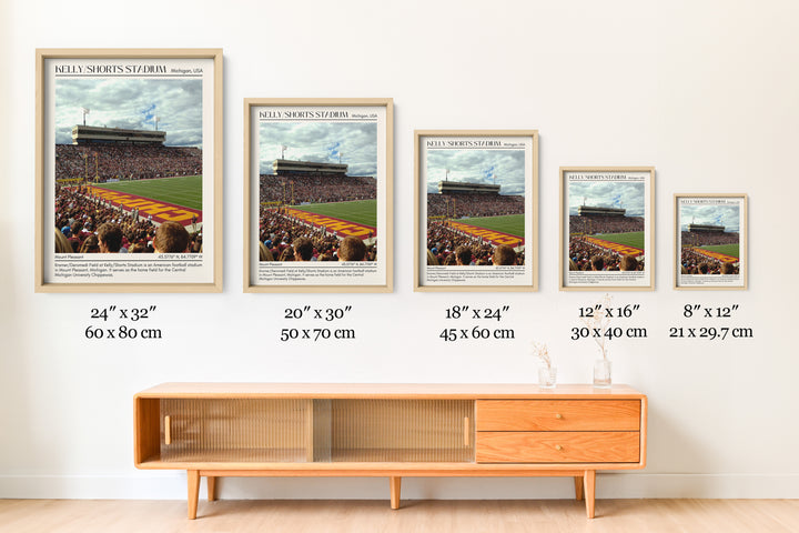 Kelly/Shorts Stadium Football Minimal Wall Art