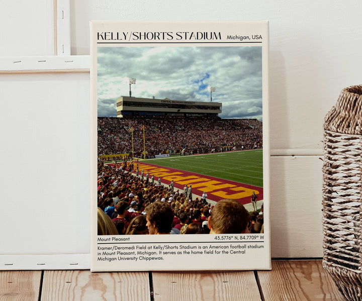 Kelly/Shorts Stadium Football Minimal Wall Art