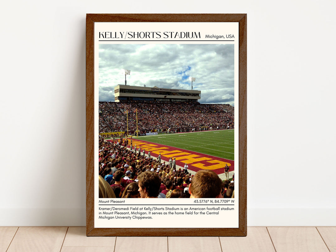 Kelly/Shorts Stadium Football Minimal Wall Art