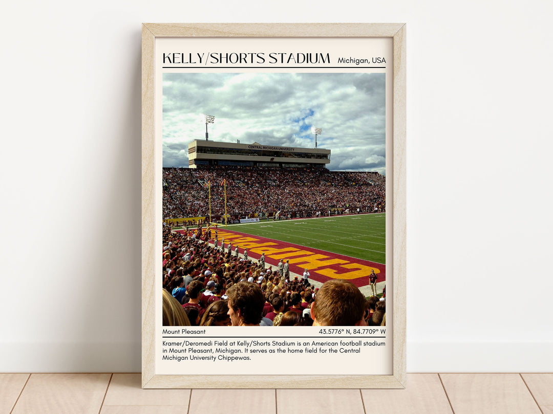 Kelly/Shorts Stadium Football Minimal Wall Art