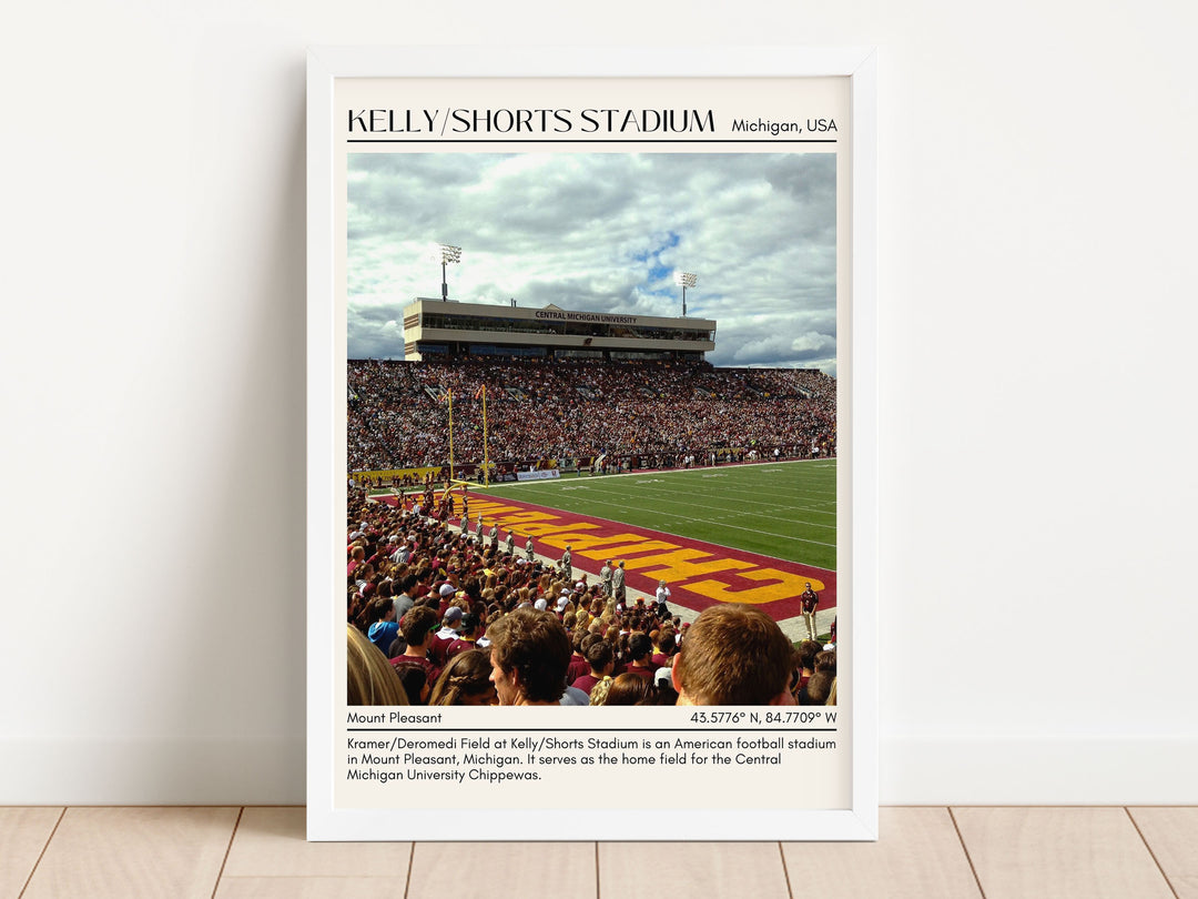 Kelly/Shorts Stadium Football Minimal Wall Art