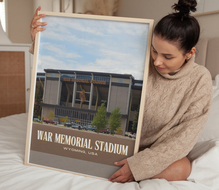 War Memorial Stadium Football  Wall Art