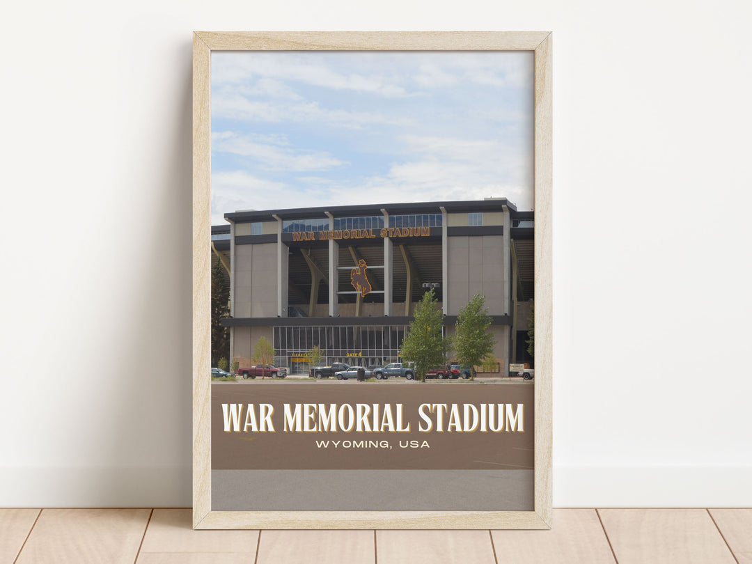 War Memorial Stadium Football  Wall Art