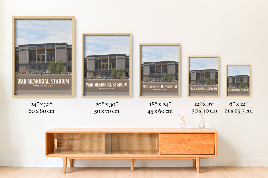 War Memorial Stadium Football  Wall Art