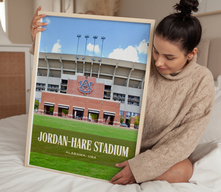 Jordan-Hare Stadium Football Wall Art