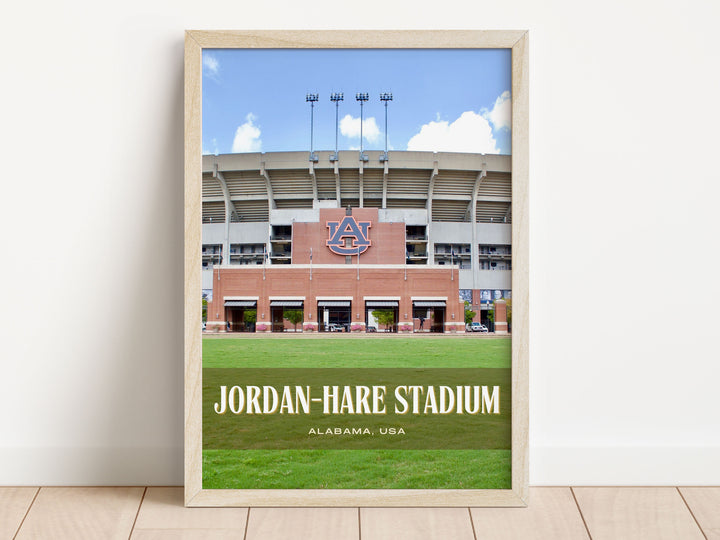 Jordan-Hare Stadium Football Wall Art