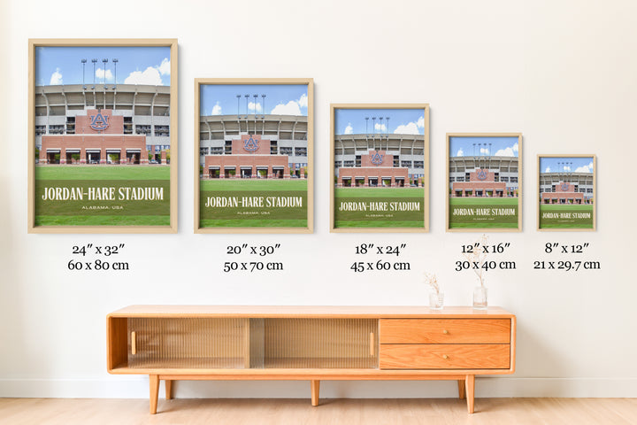 Jordan-Hare Stadium Football Wall Art