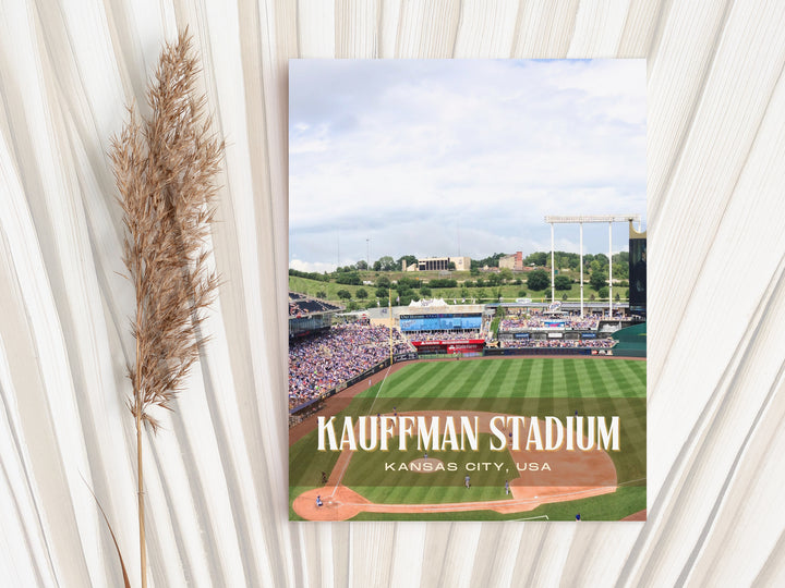 Kauffman Stadium Baseball Wall Art