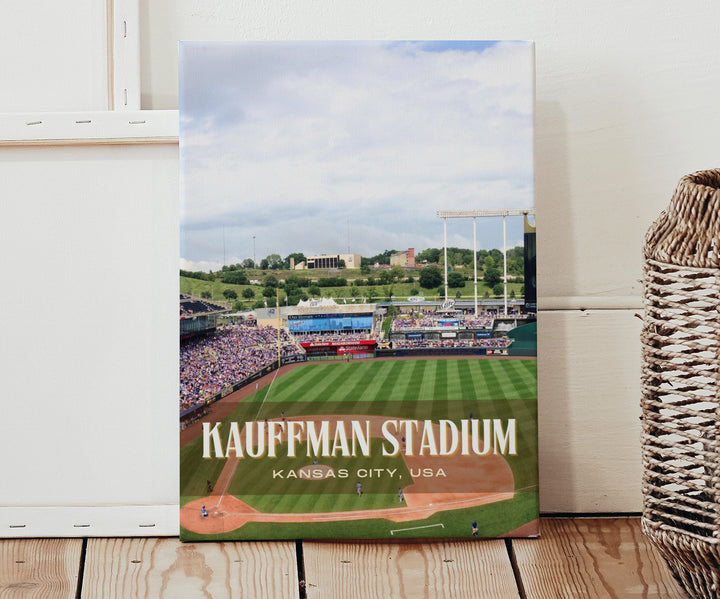 Kauffman Stadium Baseball Wall Art