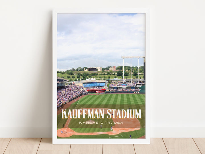 Kauffman Stadium Baseball Wall Art