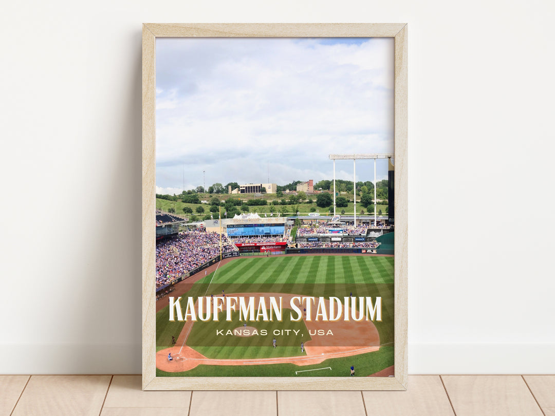 Kauffman Stadium Baseball Wall Art