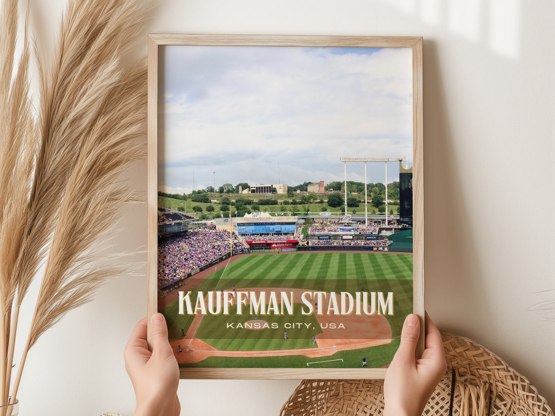 Kauffman Stadium Baseball Wall Art