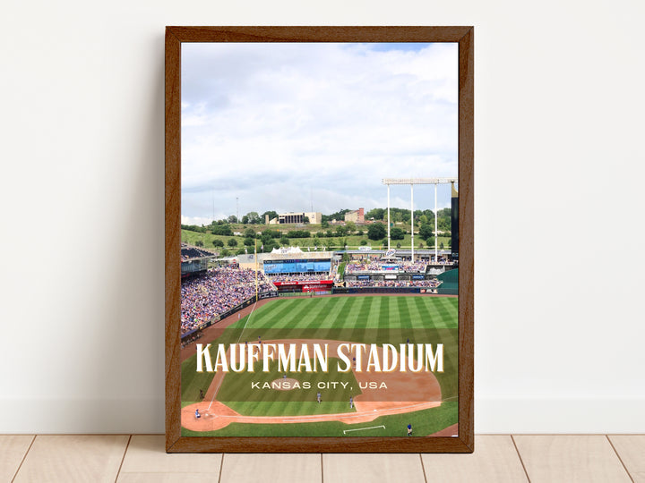 Kauffman Stadium Baseball Wall Art