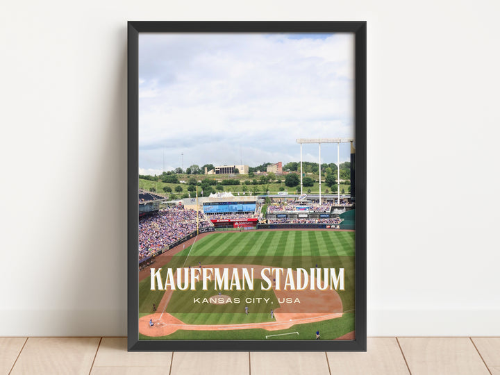 Kauffman Stadium Baseball Wall Art