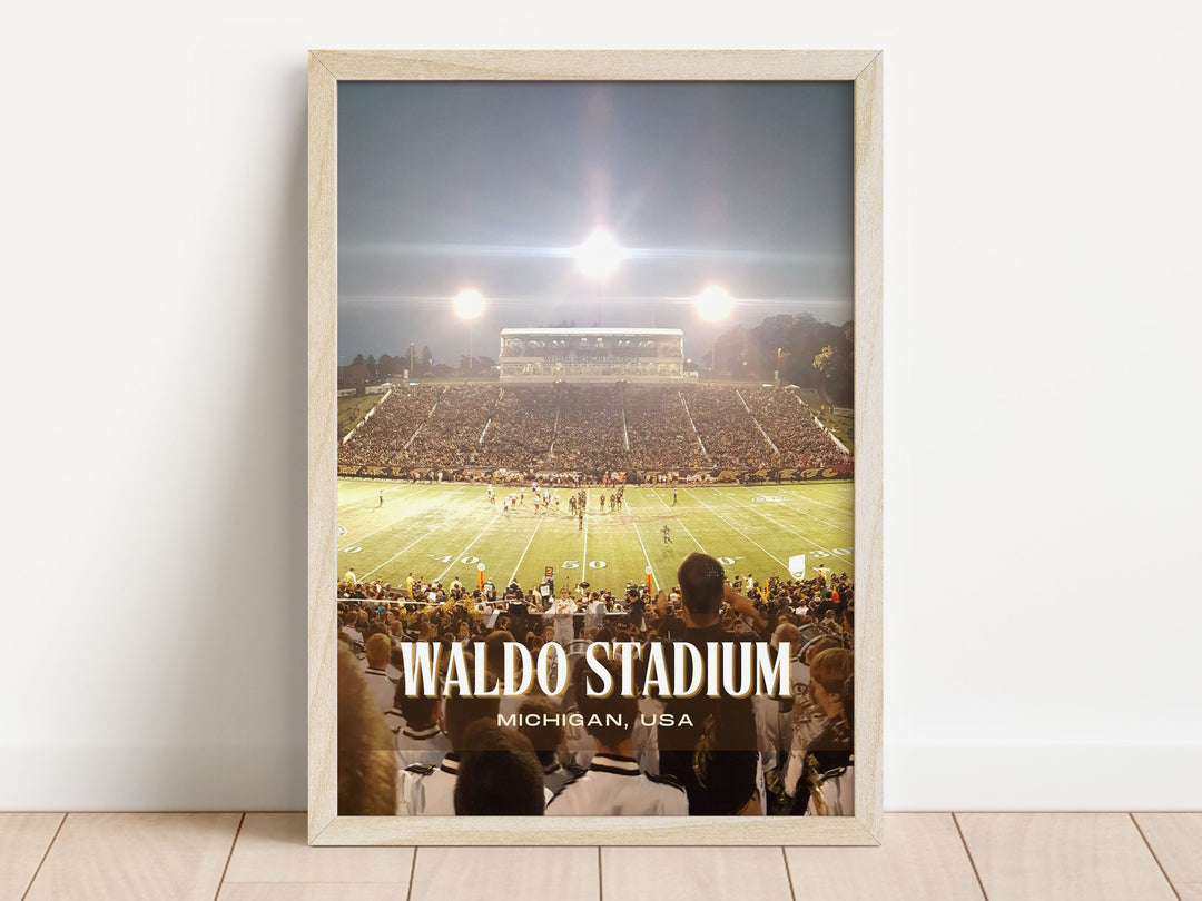 Waldo Stadium Football  Wall Art