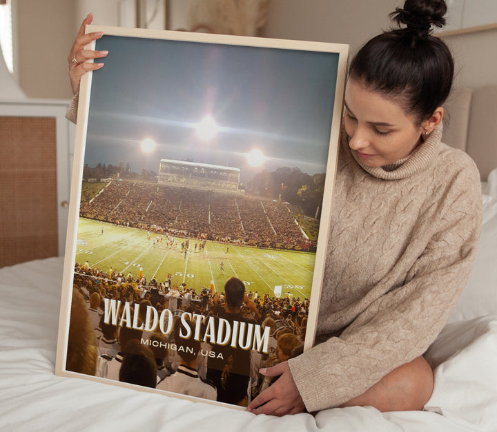 Waldo Stadium Football  Wall Art