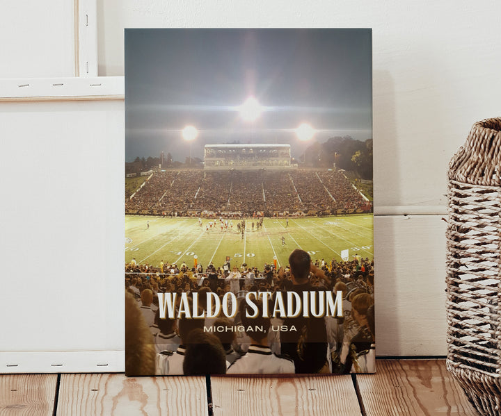 Waldo Stadium Football  Wall Art