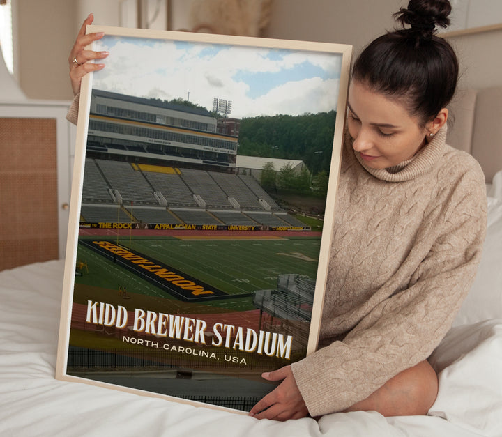 Kidd Brewer Stadium Football  Wall Art