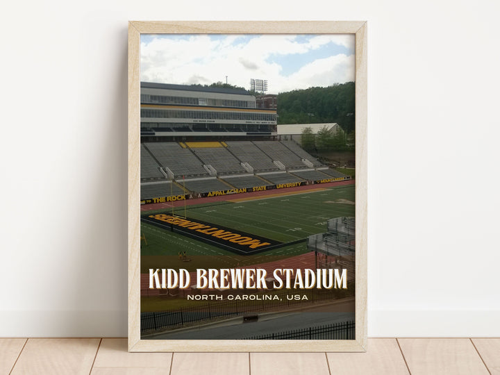 Kidd Brewer Stadium Football  Wall Art