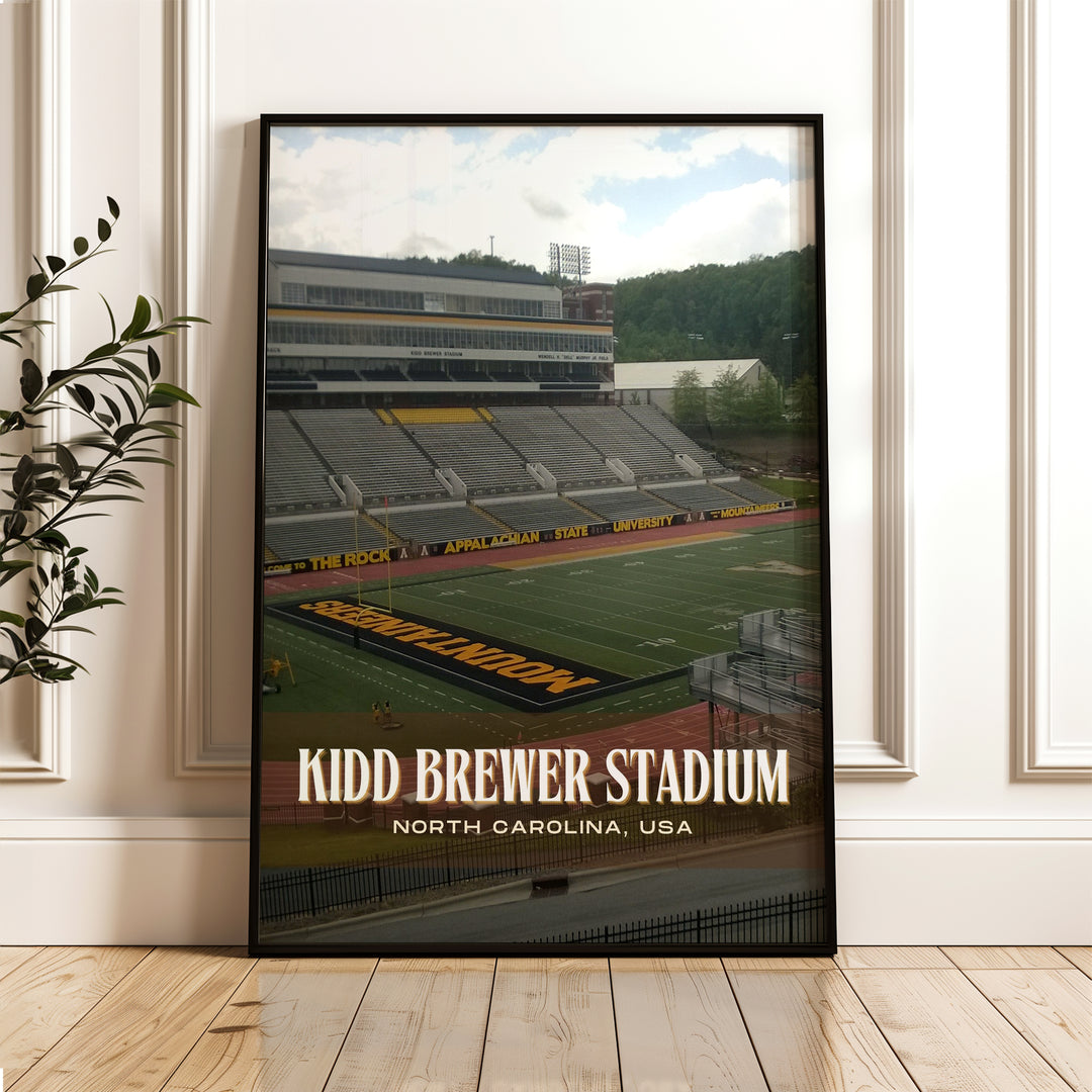 Kidd Brewer Stadium Football  Wall Art