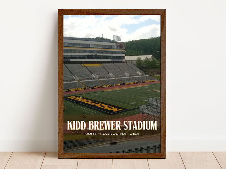 Kidd Brewer Stadium Football  Wall Art