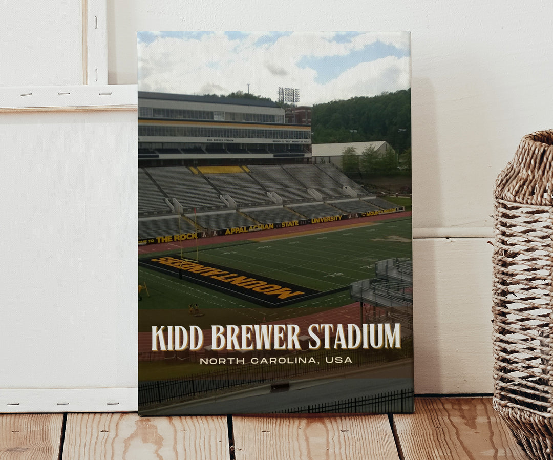 Kidd Brewer Stadium Football  Wall Art