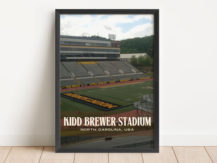 Kidd Brewer Stadium Football  Wall Art