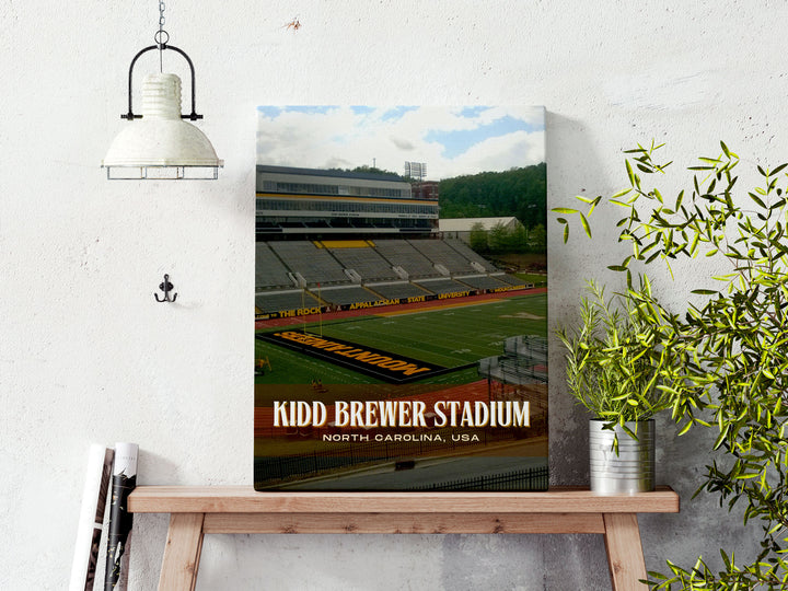 Kidd Brewer Stadium Football  Wall Art