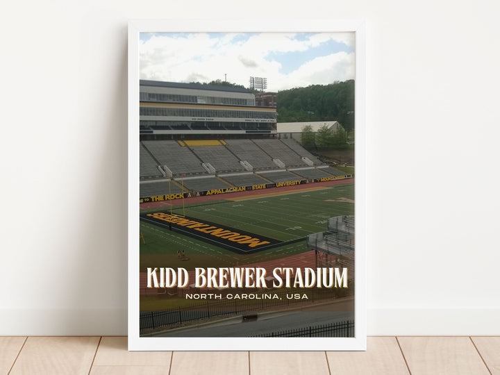 Kidd Brewer Stadium Football  Wall Art