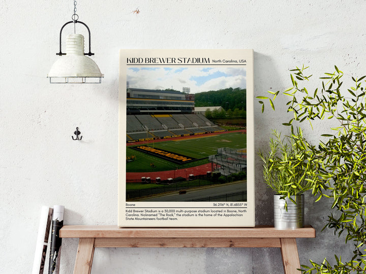 Kidd Brewer Stadium Minimal  Wall Art