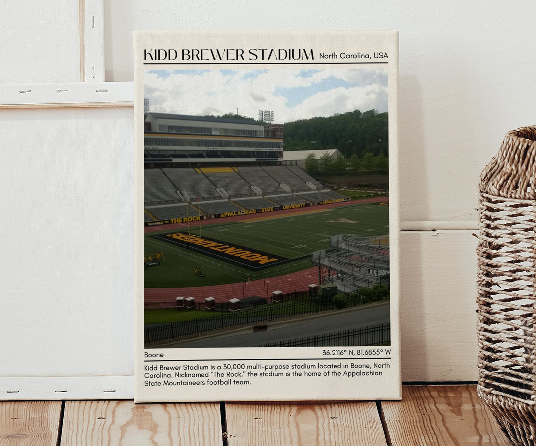 Kidd Brewer Stadium Minimal  Wall Art